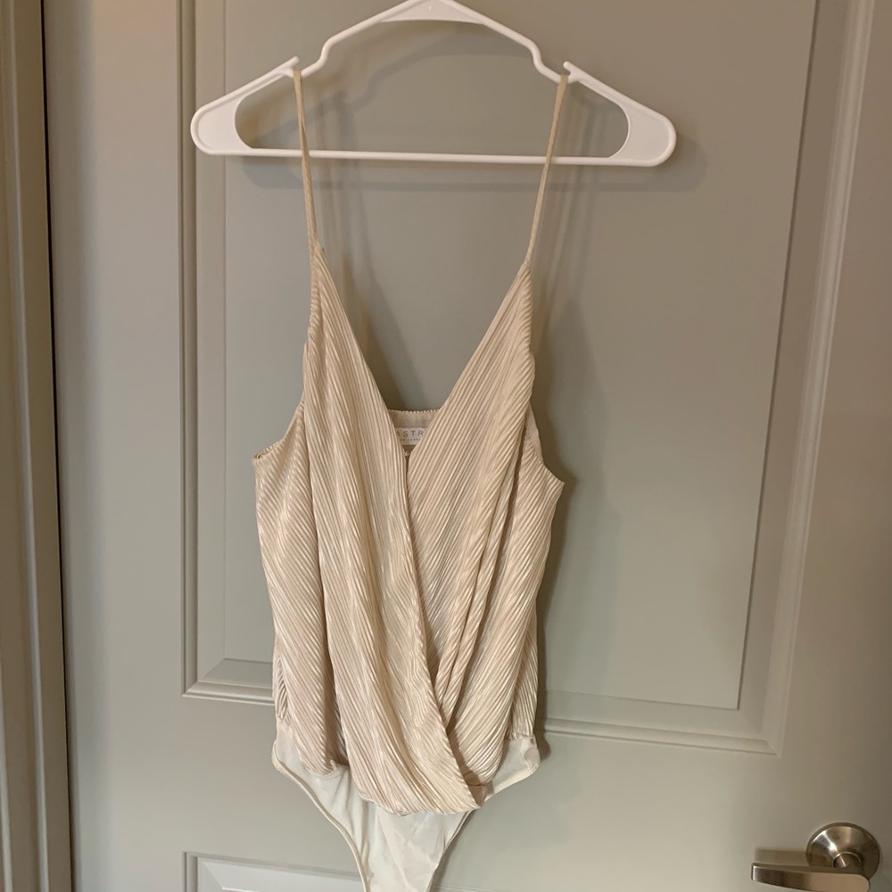 Cream body suit